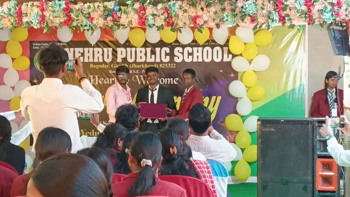 Students watch the Farewell Ceremony