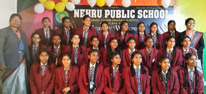 Class X students gather for a photo at the Farewell Ceremony